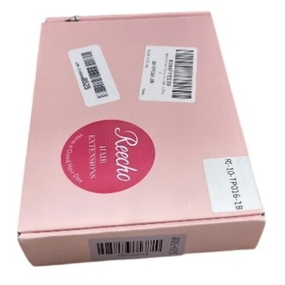 REECHO Real Human Hair Topper with Bangs Natural Black 3D‎ Seamless Clip In 360